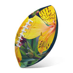 Yellow Alstroemeria Print Rugby Ball