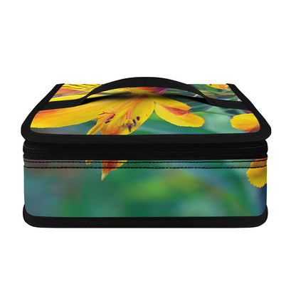 Yellow Alstroemeria Print Small Lunch Bag