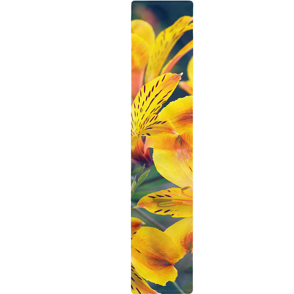 Yellow Alstroemeria Print Table Runner