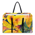 Yellow Alstroemeria Print Utility Tote Bag