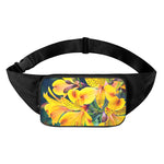 Yellow Alstroemeria Print Waist Bag