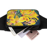 Yellow Alstroemeria Print Waist Bag