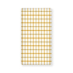Yellow And Beige Tattersall Print Baby Crib Sheet
