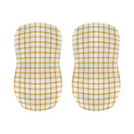 Yellow And Beige Tattersall Print Bar Stool Covers