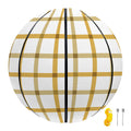 Yellow And Beige Tattersall Print Basketball