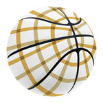 Yellow And Beige Tattersall Print Basketball