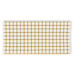 Yellow And Beige Tattersall Print Beach Towel