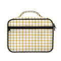 Yellow And Beige Tattersall Print Briefcase Bible Bag
