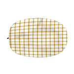 Yellow And Beige Tattersall Print Car Side Mirror Covers