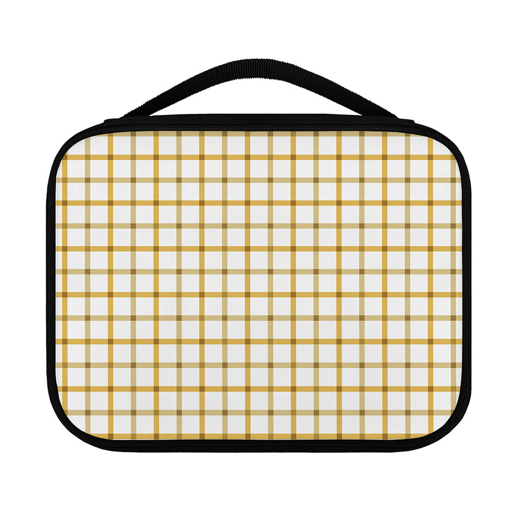 Yellow And Beige Tattersall Print Classic Bible Case
