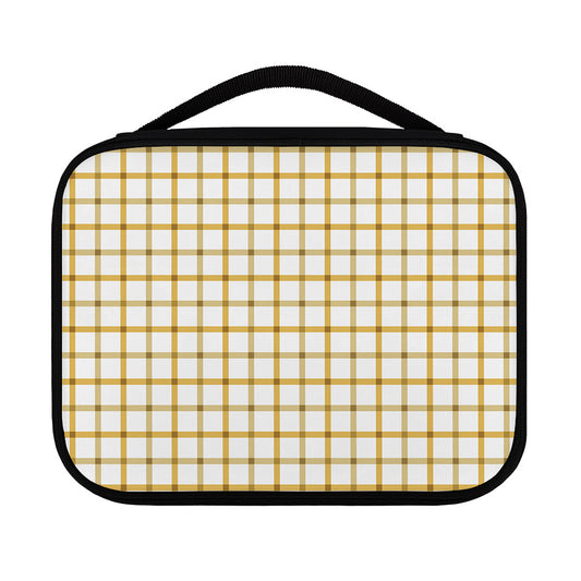 Yellow And Beige Tattersall Print Classic Bible Case