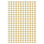 Yellow And Beige Tattersall Print Curtain