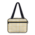 Yellow And Beige Tattersall Print Double Strap Bible Bag