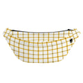 Yellow And Beige Tattersall Print Fanny Pack