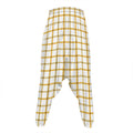 Yellow And Beige Tattersall Print Hammer Pants