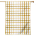Yellow And Beige Tattersall Print House Flag
