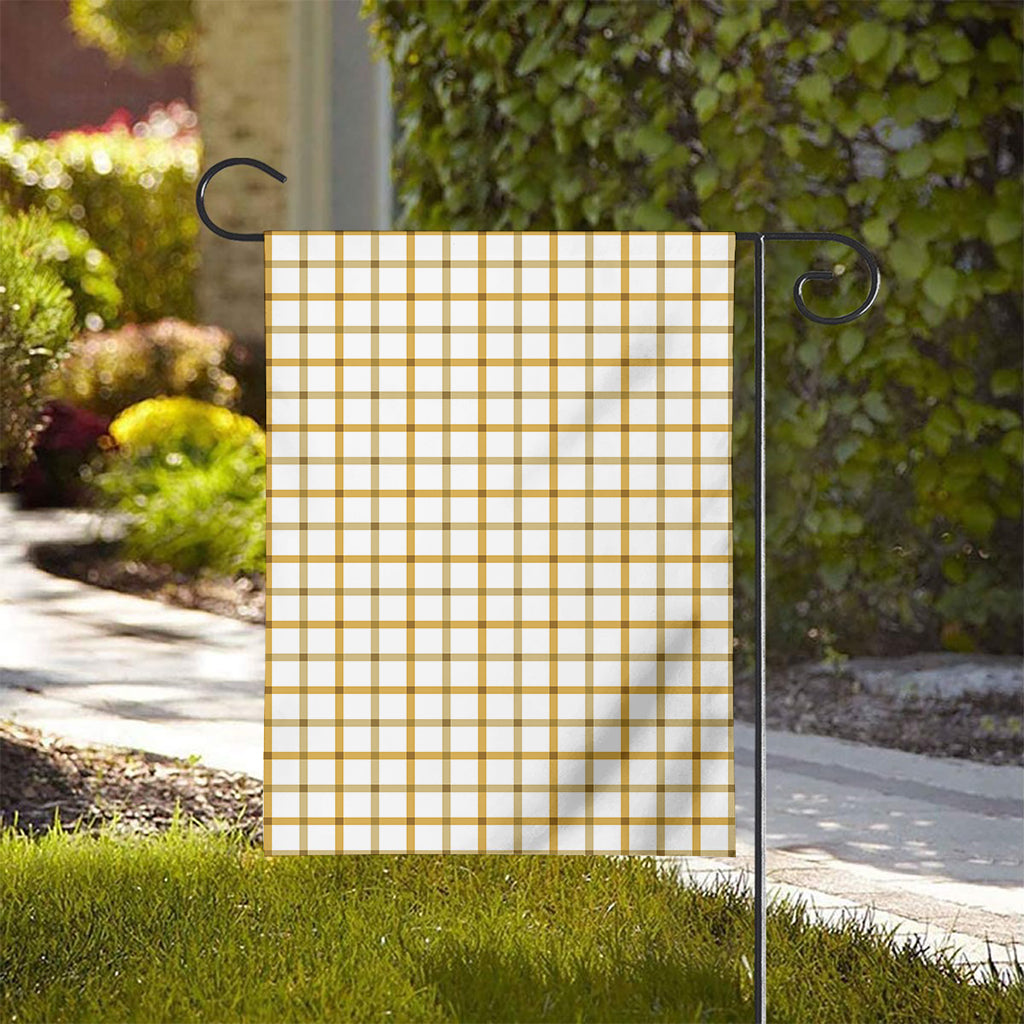 Yellow And Beige Tattersall Print House Flag