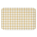 Yellow And Beige Tattersall Print Indoor Door Mat