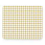 Yellow And Beige Tattersall Print Mouse Pad