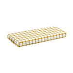 Yellow And Beige Tattersall Print Piano Keyboard Cover