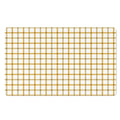 Yellow And Beige Tattersall Print Polyester Doormat