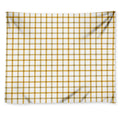 Yellow And Beige Tattersall Print Tapestry