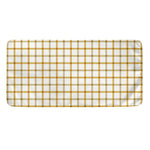 Yellow And Beige Tattersall Print Towel