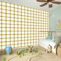 Yellow And Beige Tattersall Print Wall Sticker