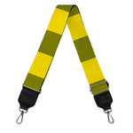 Yellow And Black Buffalo Check Print Bag Strap