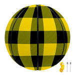Yellow And Black Buffalo Check Print Basketball