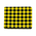 Yellow And Black Buffalo Check Print Bifold Wallet