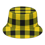 Yellow And Black Buffalo Check Print Bucket Hat