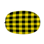 Yellow And Black Buffalo Check Print Car Side Mirror Covers