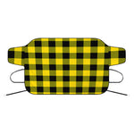 Yellow And Black Buffalo Check Print Car Windshield Snow Cover