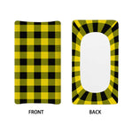 Yellow And Black Buffalo Check Print Changing Pad Cover