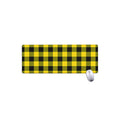 Yellow And Black Buffalo Check Print Extended Mouse Pad