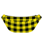 Yellow And Black Buffalo Check Print Fanny Pack