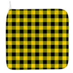 Yellow And Black Buffalo Check Print Hand Towel