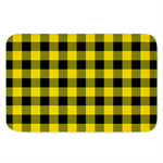 Yellow And Black Buffalo Check Print Indoor Door Mat