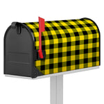 Yellow And Black Buffalo Check Print Mailbox Cover