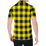 Yellow And Black Buffalo Check Print Men's Shirt