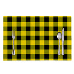 Yellow And Black Buffalo Check Print Placemat
