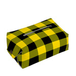 Yellow And Black Buffalo Check Print Rectangle Tissue Box Cover