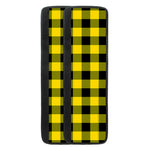 Yellow And Black Buffalo Check Print Refrigerator Handle Covers