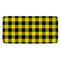 Yellow And Black Buffalo Check Print Towel