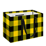 Yellow And Black Buffalo Check Print Utility Tote Bag