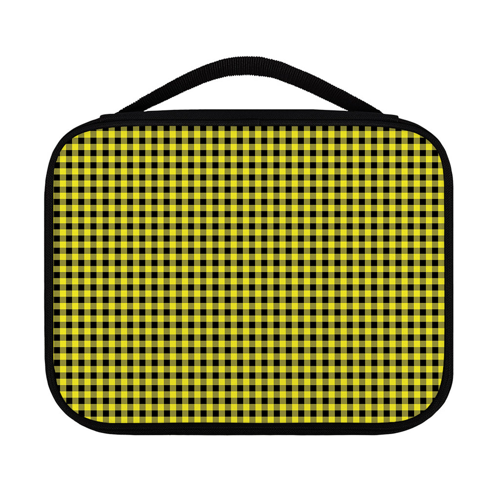 Yellow And Black Check Pattern Print Classic Bible Case