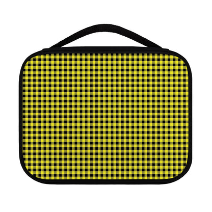 Yellow And Black Check Pattern Print Classic Bible Case