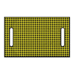 Yellow And Black Check Pattern Print Golf Cart Seat Cover