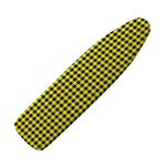 Yellow And Black Check Pattern Print Ironing Board Cover